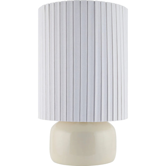 Vadso Accent Table Lamp by Livabliss in glazed. Made from ceramic, linen in a modern style.