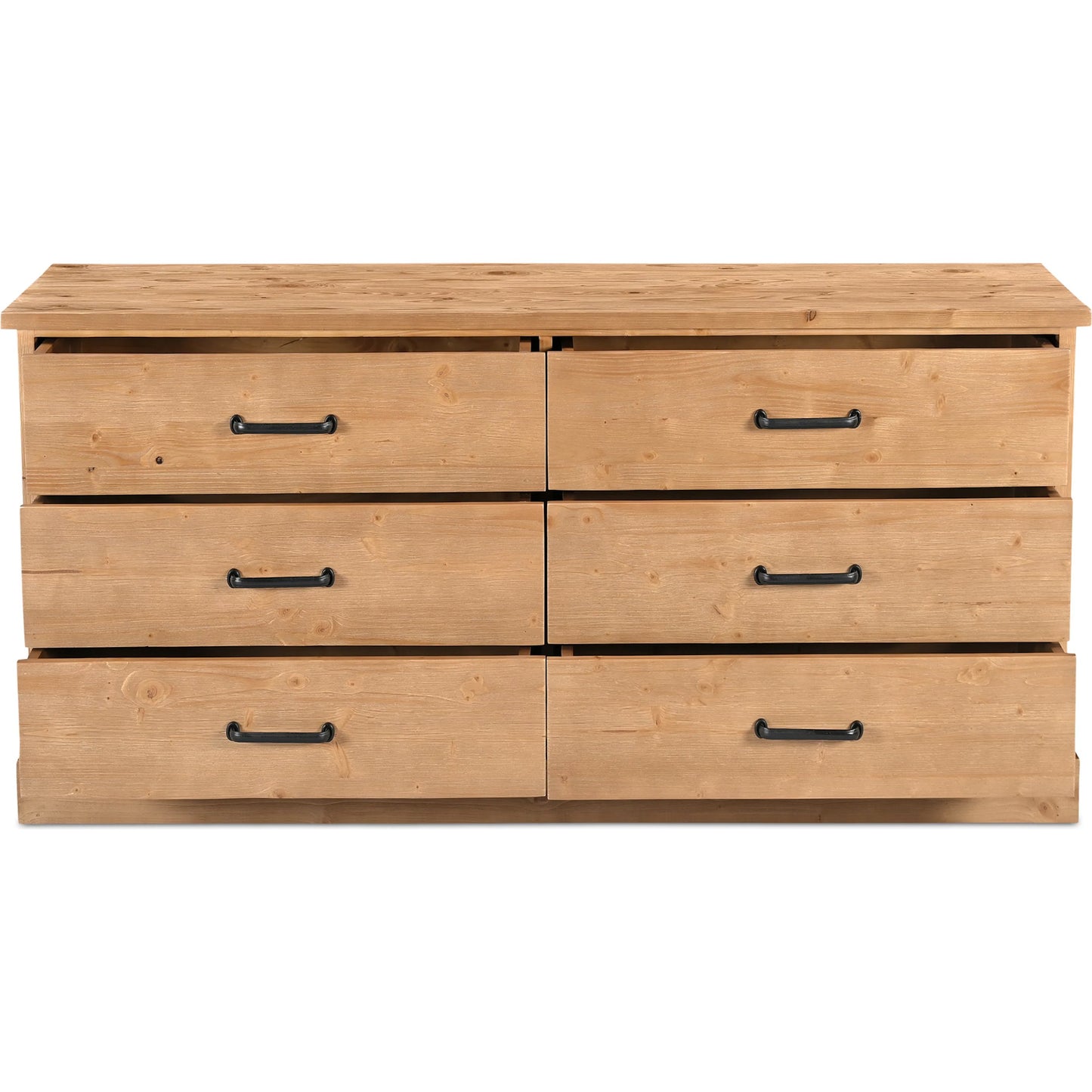 003 SI-2368367 | Additional Silo | Tade 6 Drawer Dresser Honey Pine by Moe's Home Collection in honey pine. Made from solid pine wood, mdf back in a unique style.