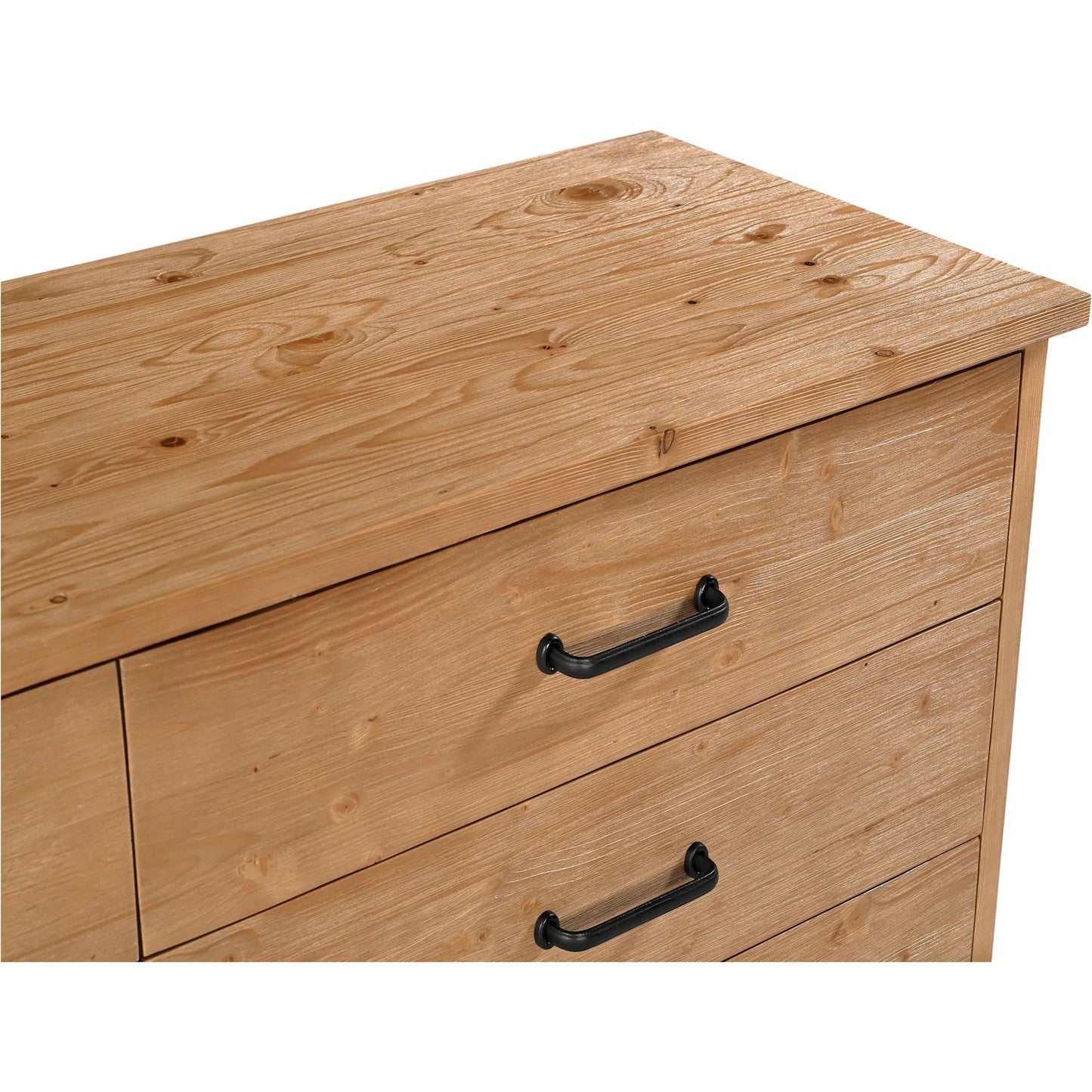 004 SI-2368367 | Additional Silo | Tade 6 Drawer Dresser Honey Pine by Moe's Home Collection in honey pine. Made from solid pine wood, mdf back in a unique style.