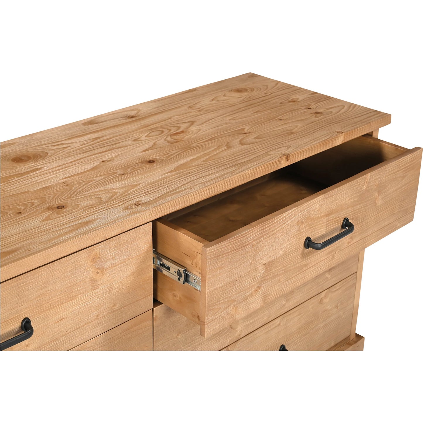 006 SI-2368367 | Additional Silo | Tade 6 Drawer Dresser Honey Pine by Moe's Home Collection in honey pine. Made from solid pine wood, mdf back in a unique style.