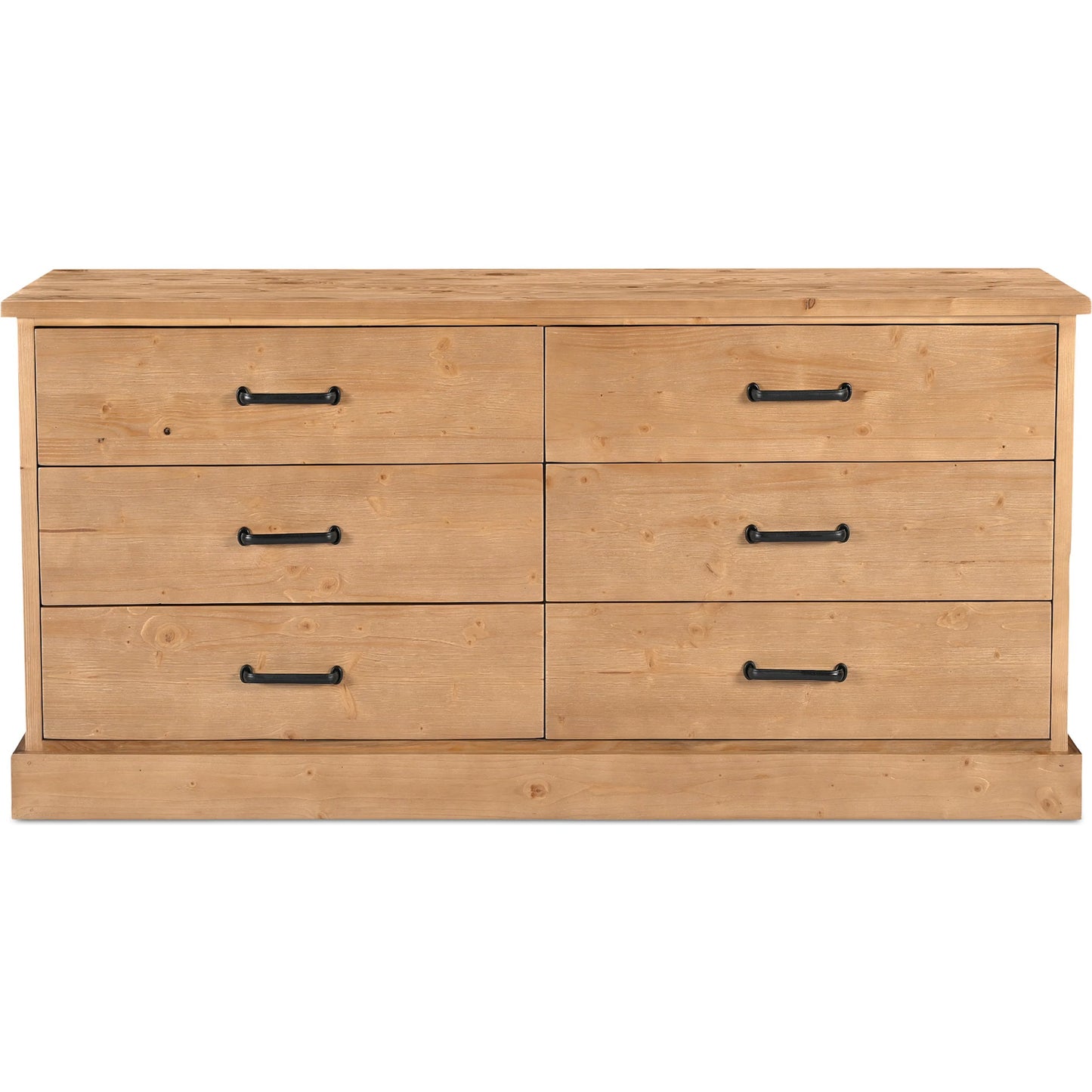 002 SI-2368367 | Additional Silo | Tade 6 Drawer Dresser Honey Pine by Moe's Home Collection in honey pine. Made from solid pine wood, mdf back in a unique style.