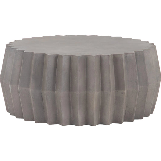 Gem Outdoor Coffee Table by Four Hands. Made from concrete in a modern style.