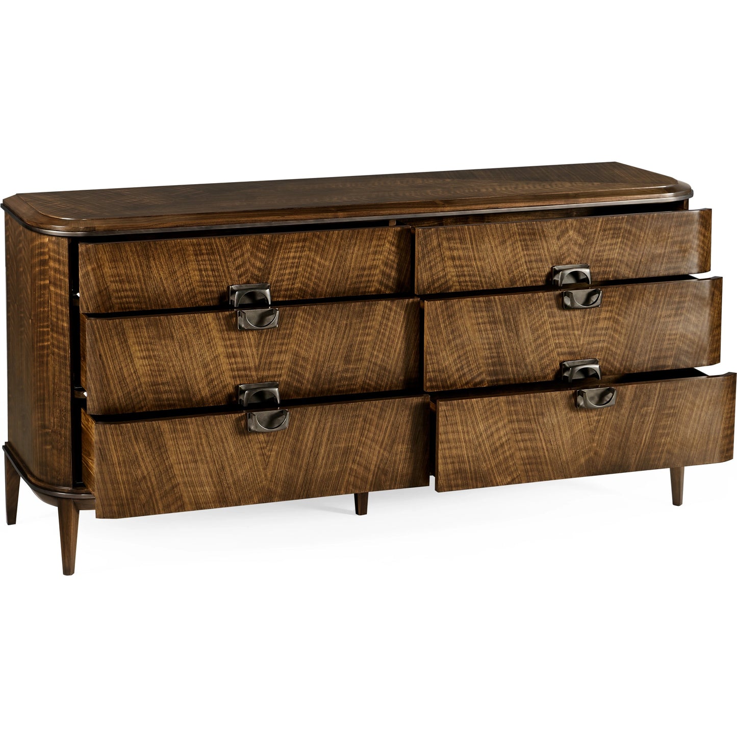 004 SI-1991094 | Additional Silo | Toulouse Dresser by Jonathan Charles in walnut. Made from walnut quarter figured veneer in a modern style.