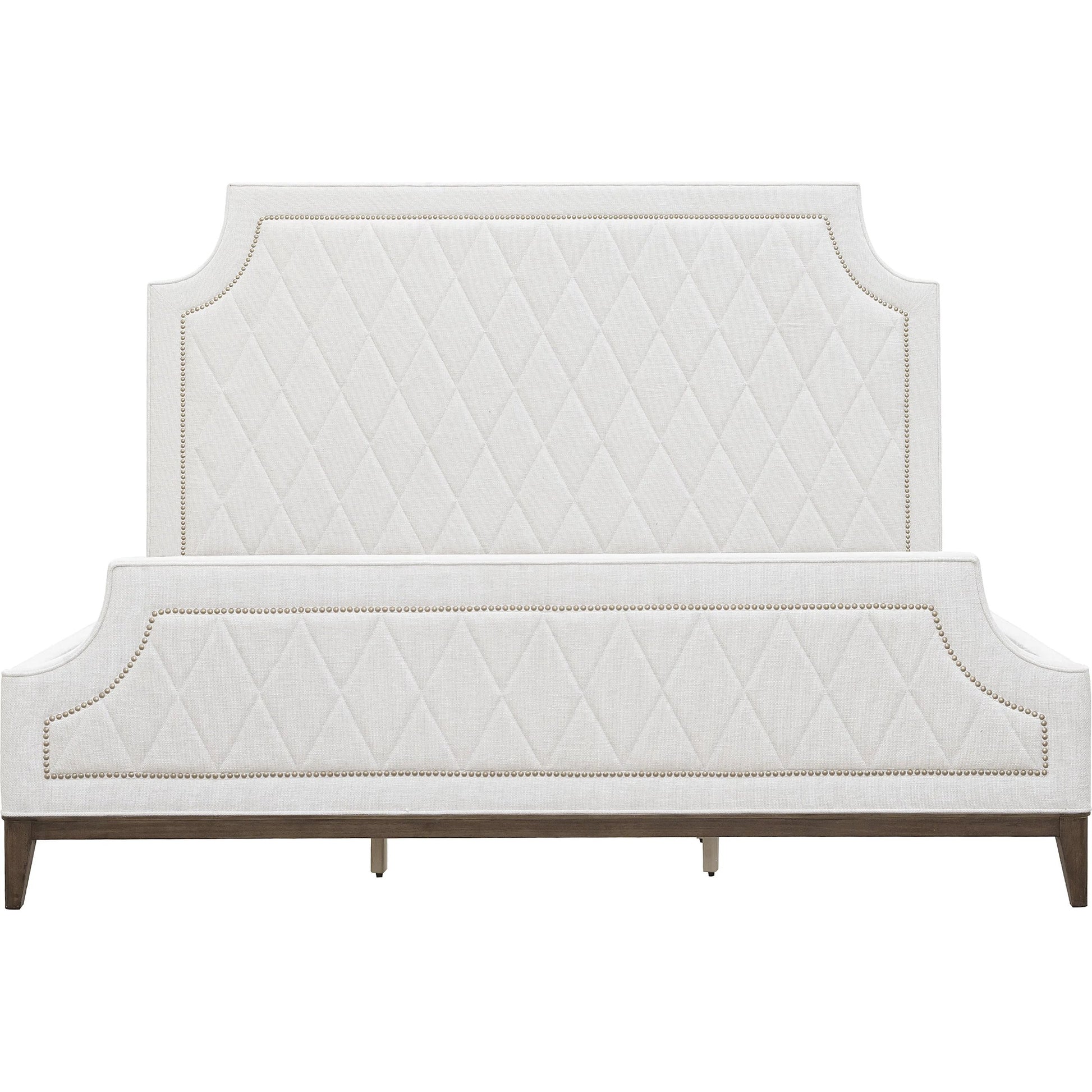 Asher Park Upholstered Bed by Pulaski Furniture in cloud, piano brown. Made from eucalyptus veneers in a modern style.