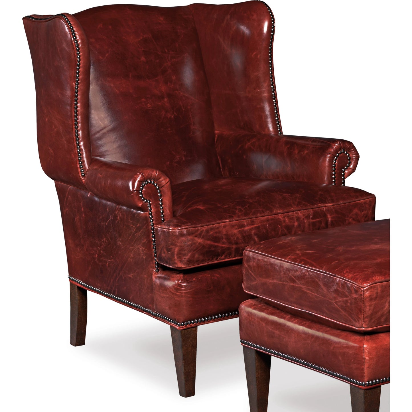 002 SI-1748410 | Additional Silo | Blakeley Club Chair by Hooker Furniture in covington bogue. Made from leather in a traditional style.