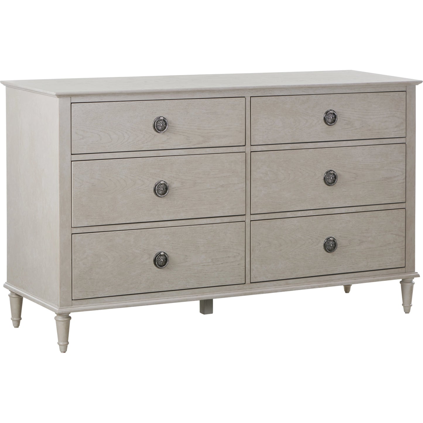001 SI-2130643 | Primary Silo | Zest 6 Drawer Dresser by Zest in brown and greige. Made from rubberwood, oak veneer in a modern style.