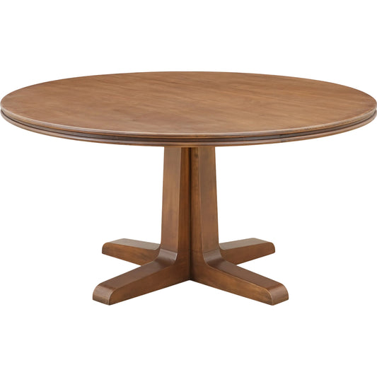 000 SI-2367939 | Primary Silo | Charles Dining Table by Moe's Home Collection in brown. Made from solid pine edge with pine veneer over plywood top, solid pine base in a traditional style.