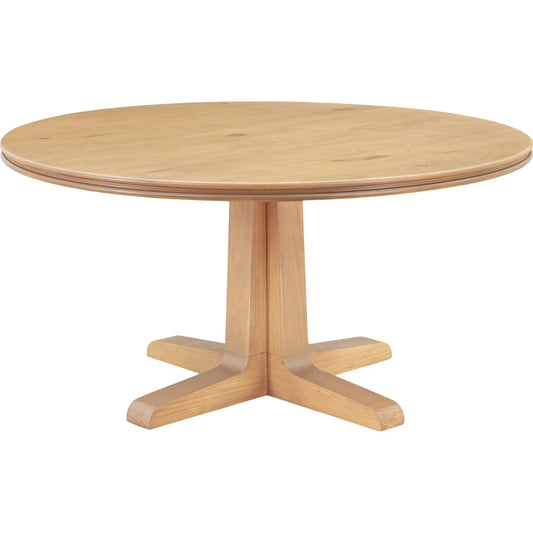 Charles Dining Table by Moe's Home Collection. Made from solid pine edge with pine veneer over plywood top, solid pine base in a traditional style.