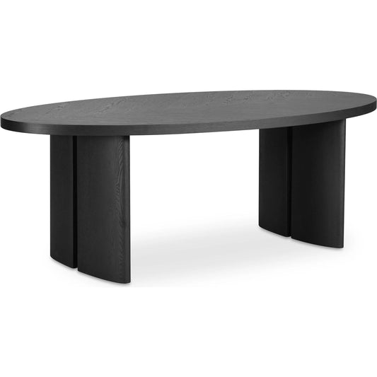 William Dining Table by Moe's Home Collection in black. Made from oak veneer over mdf in a modern style.