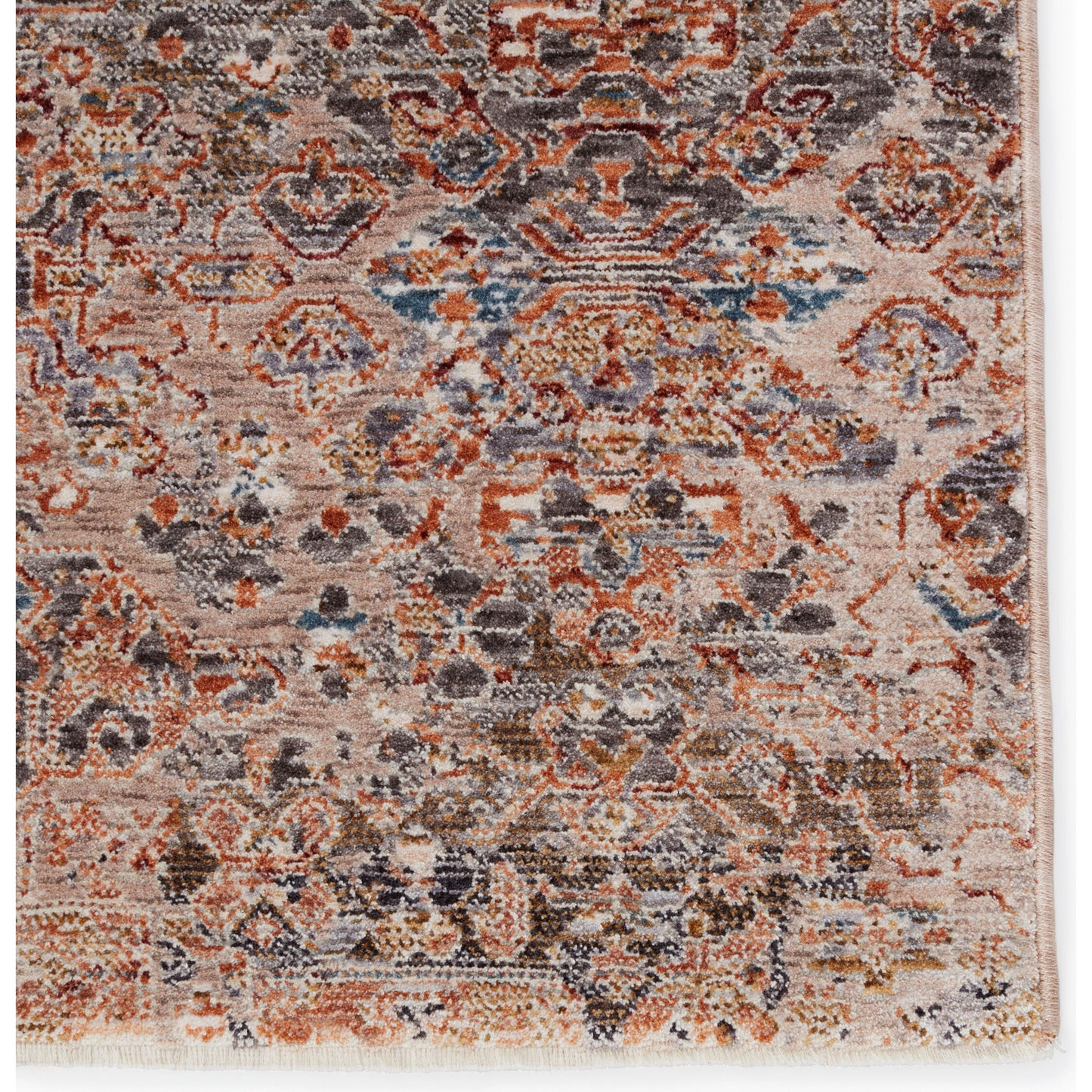 004 SI-1781716,SI-1781717,SI-1781718,SI-1781719,SI-1785507 | Closeup | Elianna Rug by Jaipur Living in tan, rust. Made from 65% polyester 35% viscose in a unique style.