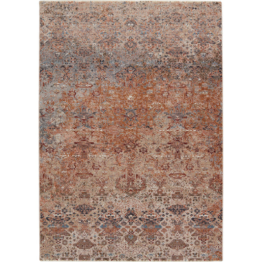 Valentia VLN19 Rug by Jaipur Living in tan, rust. Made from 65% polyester 35% viscose in a unique style.