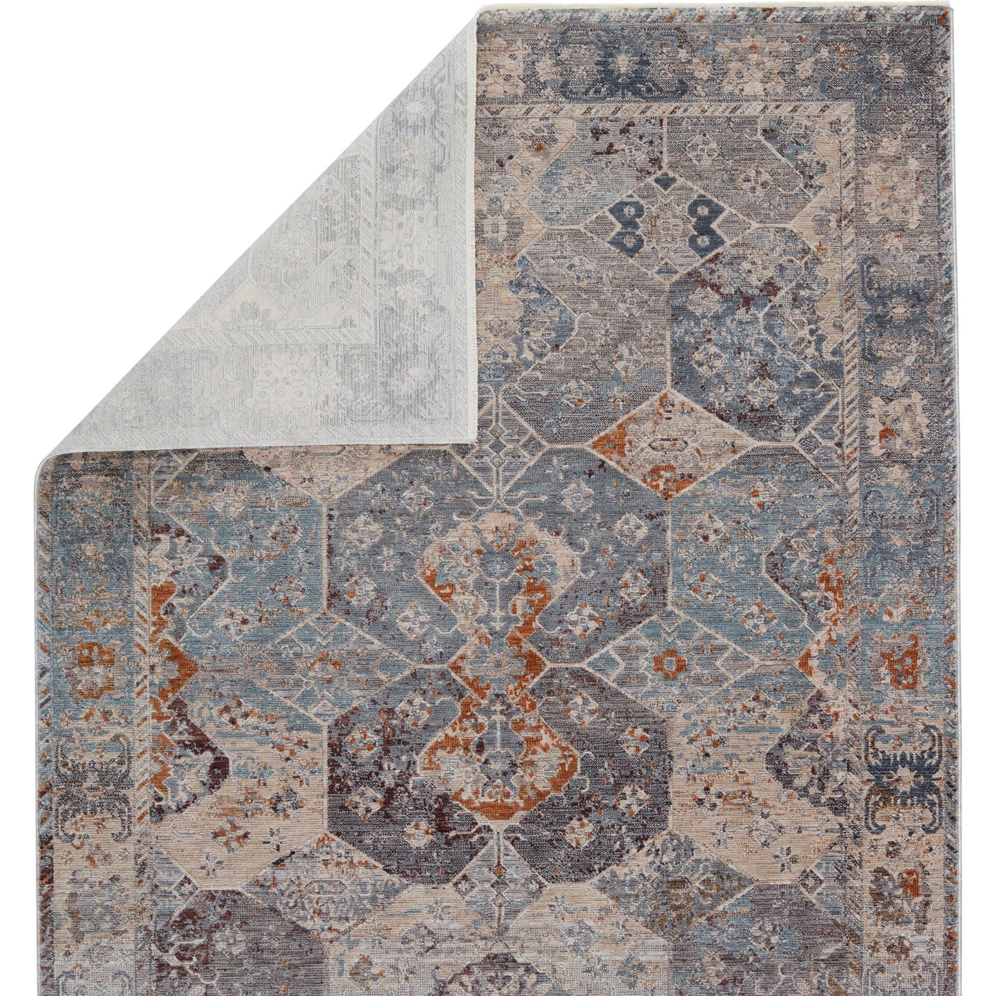 010 SI-1782362,SI-1782363,SI-1782364,SI-1782365,SI-1785628 | Closeup | Thessaly Rug by Jaipur Living. Made from 65% polyester 35% viscose in a unique style.