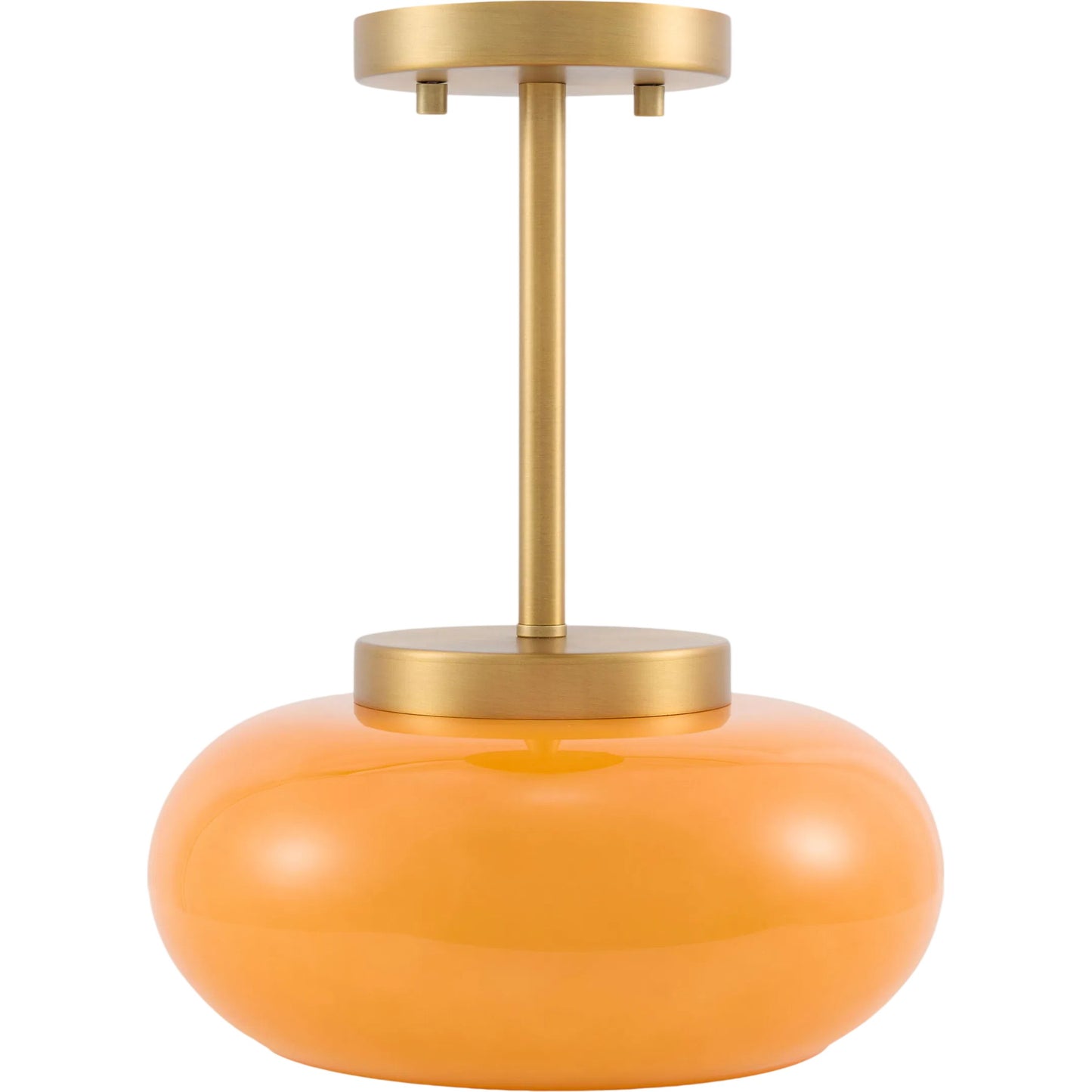 000 SI-2460305 | Primary Silo | Velsara Pendant by Surya in metallic brass, orange, white, orange, black and electroplated. Made from iron, glass in a unique style.