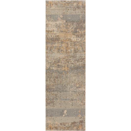 Vienne VNE11 Rug by Jaipur Living in gray, tan. Made from 53% polyester 47% viscose in a unique style.