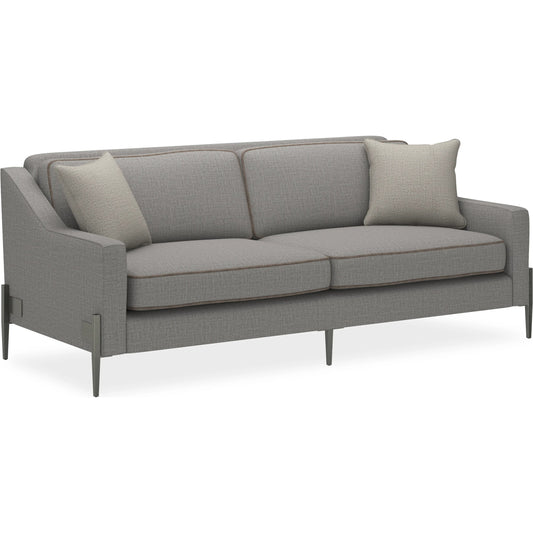 001 SI-2250446 | Primary Silo | Remix 85" Sofa by Caracole in smoked stainless. Made from metal in a transitional style.