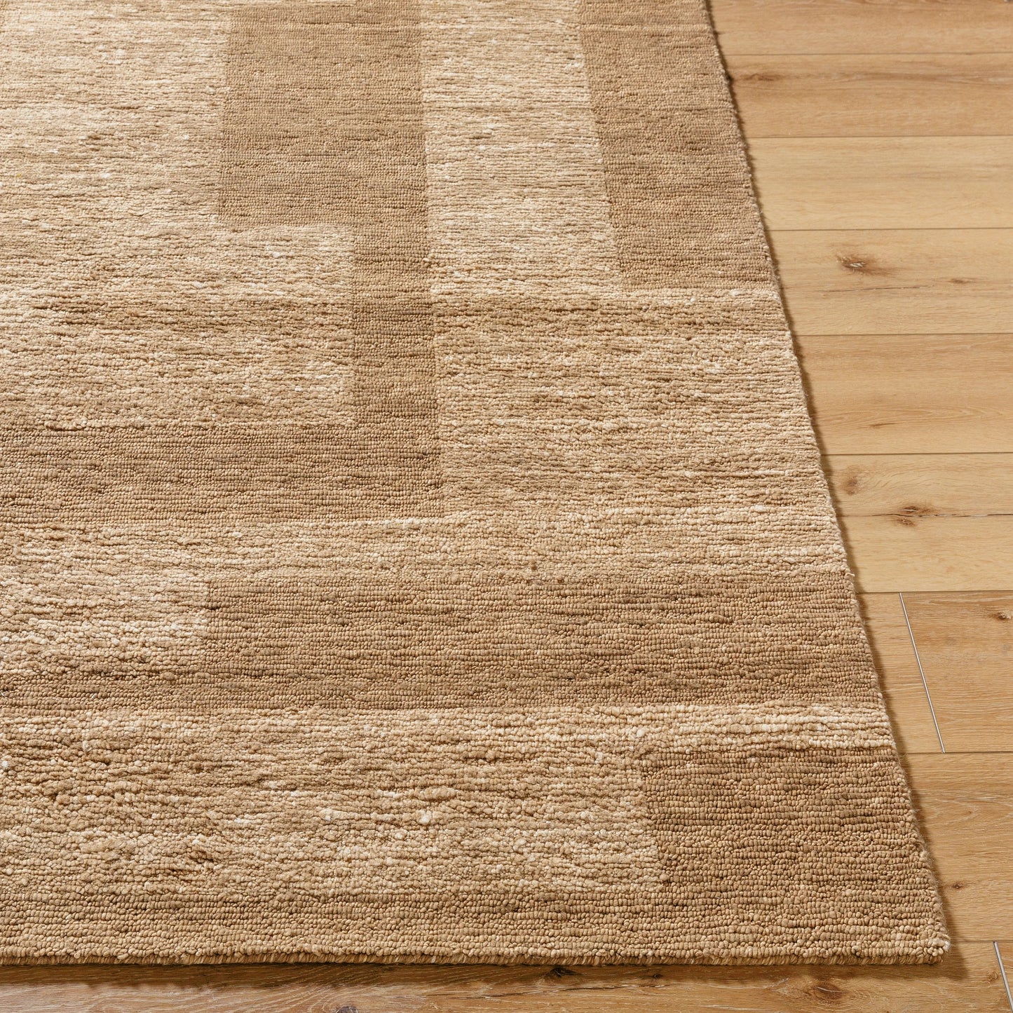 003 SI-2165492,SI-2165493,SI-2165494,SI-2165495,SI-2165496 | Closeup | Ventura Rug - 534919 by Surya in camel, prairie dust, natural, clay. Made from wool in a unique style.