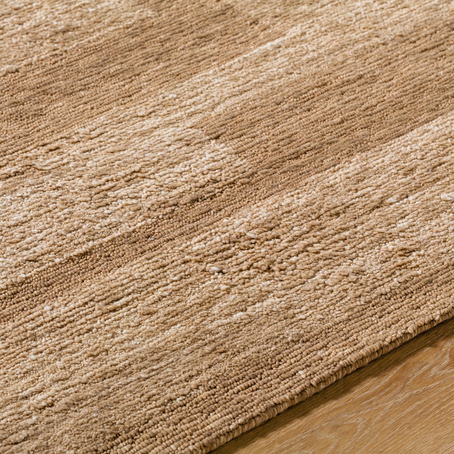 004 SI-2165492,SI-2165493,SI-2165494,SI-2165495,SI-2165496 | Closeup | Ventura Rug - 534919 by Surya in camel, prairie dust, natural, clay. Made from wool in a unique style.
