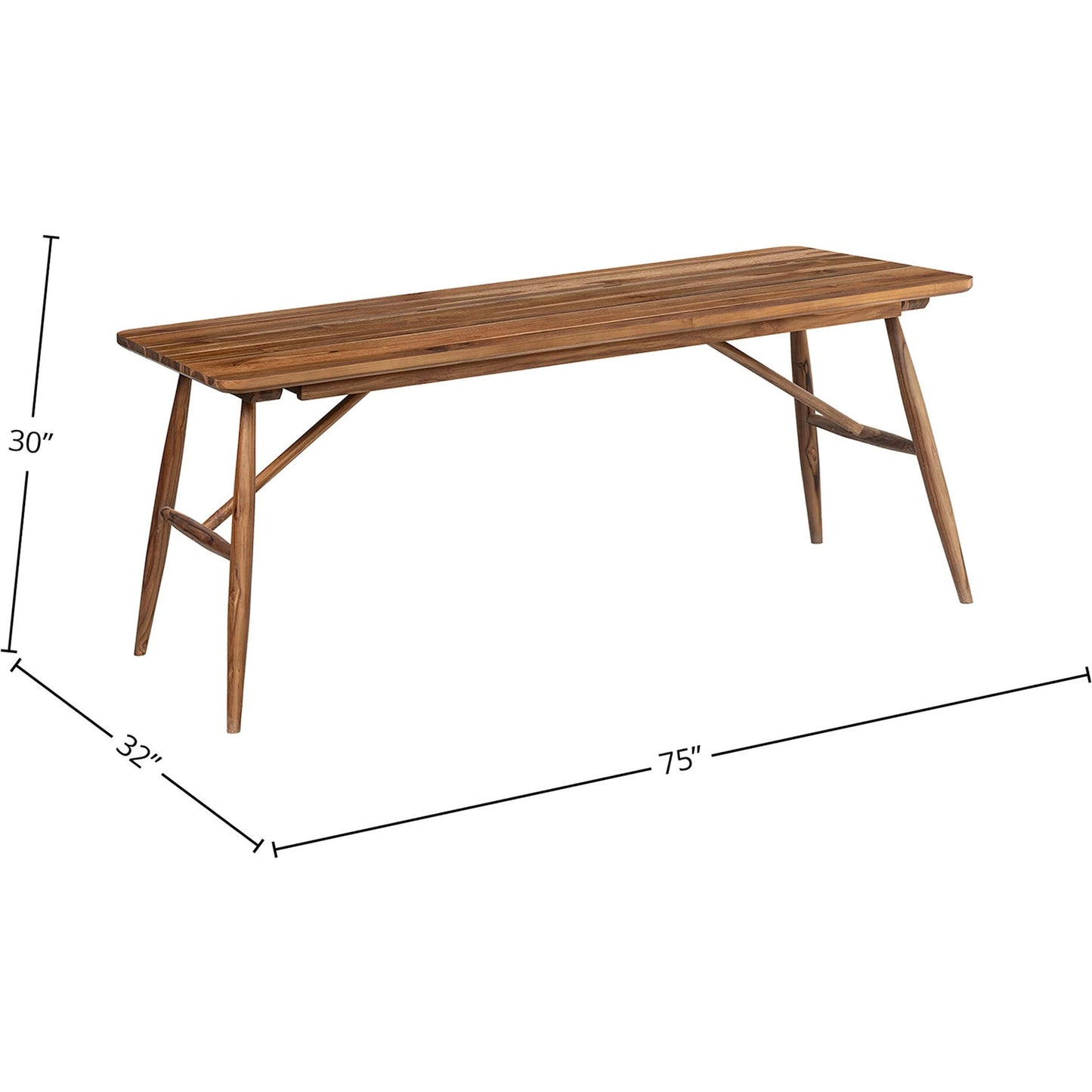 004 SI-2325321 | Additional Silo | Vineyard Outdoor - Dining Table by LH Imports in brown and brown. Made from teak wood in a transitional style.