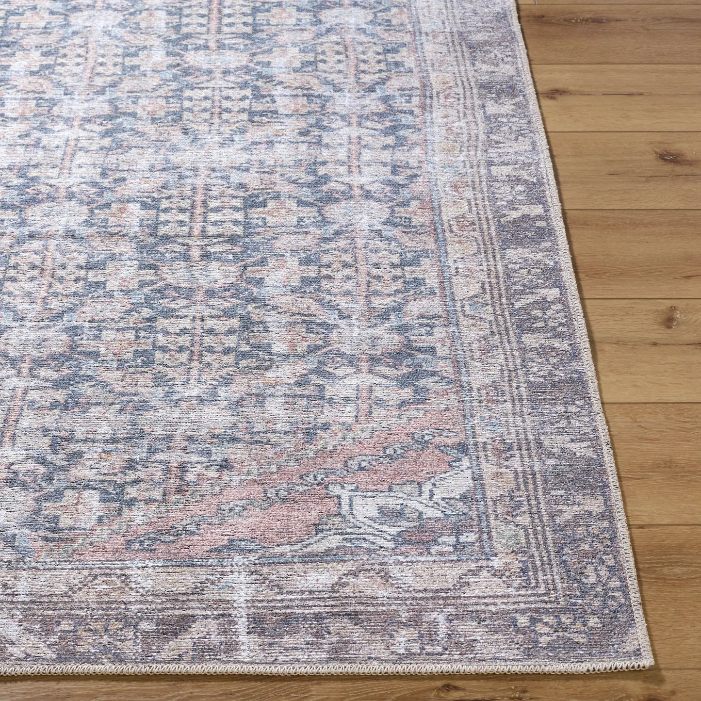 004 SI-2245658,SI-2245659,SI-2245660,SI-2245661,SI-2245662 | Closeup | Vinny 533595 Rug by Livabliss in black, cream, brown, dark brown, blue, beige. Made from polyester in a unique style.