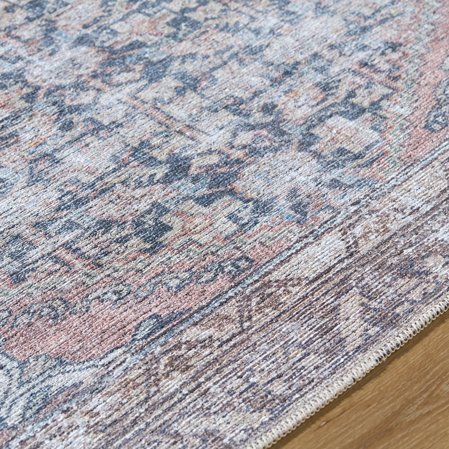 006 SI-2245658,SI-2245659,SI-2245660,SI-2245661,SI-2245662 | Closeup | Vinny 533595 Rug by Livabliss in black, cream, brown, dark brown, blue, beige. Made from polyester in a unique style.