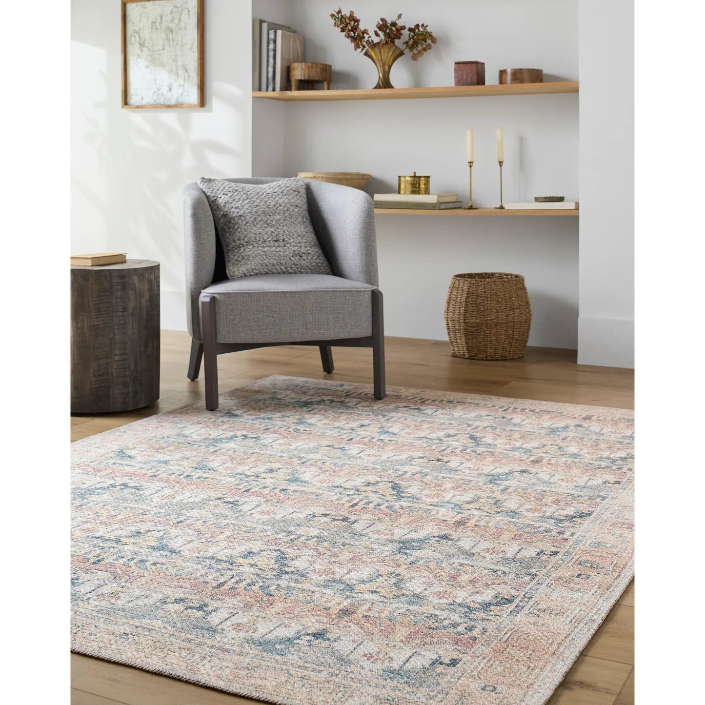008 SI-2245663,SI-2245664,SI-2245665,SI-2245666,SI-2257757 | Lifestyle | Vinny 533611 Rug by Livabliss in medium green, cream, tan, rust, orange. Made from polyester in a unique style.