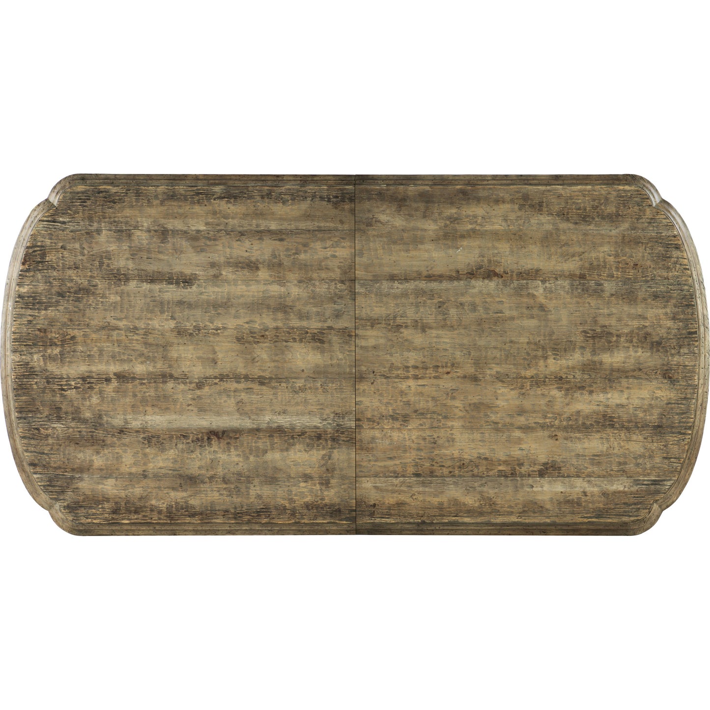003 SI-1749053 | Additional Silo | La Grange Le Vieux Double Pedestal Table by Hooker Furniture in flemish, barn wood. Made from pecky hickory veneer, resin, solid-wood edge top in a traditional style.