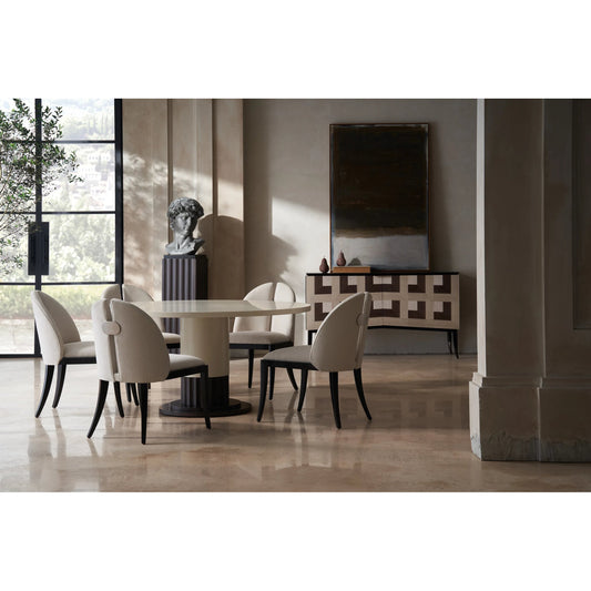 Cameo by Caracole in ivory and dark chocolate. Made from beech in a unique style.