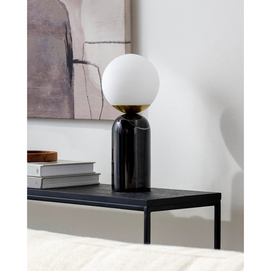 Verve Globe Lamp by Livabliss. Made from body: marble, shade (outside): glass in a modern style.