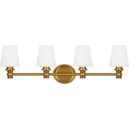 Xavierre 4-Light Vanity by Visual Comfort & Co.. Made from steel in a traditional style.