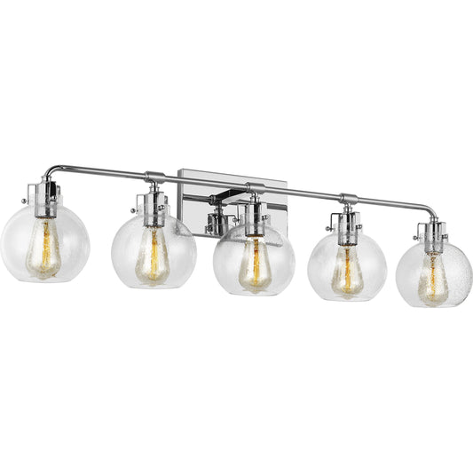 Clara 5-Light Vanity Sconce by Generation Lighting. Made from steel in a modern style.