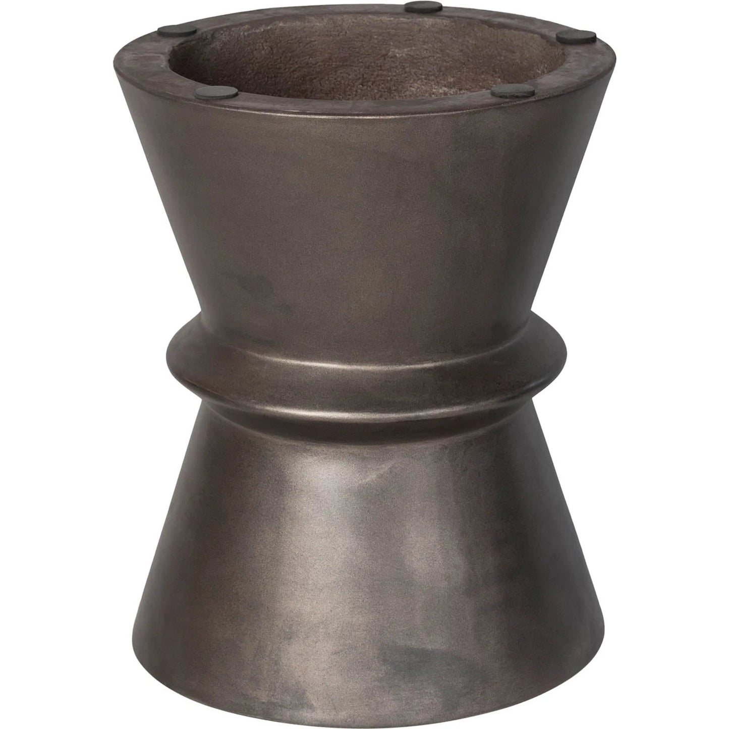 011 SI-2325329 | Unknown | Concrete Hourglass Side Table by LH Imports. Made from concrete in a unique style.
