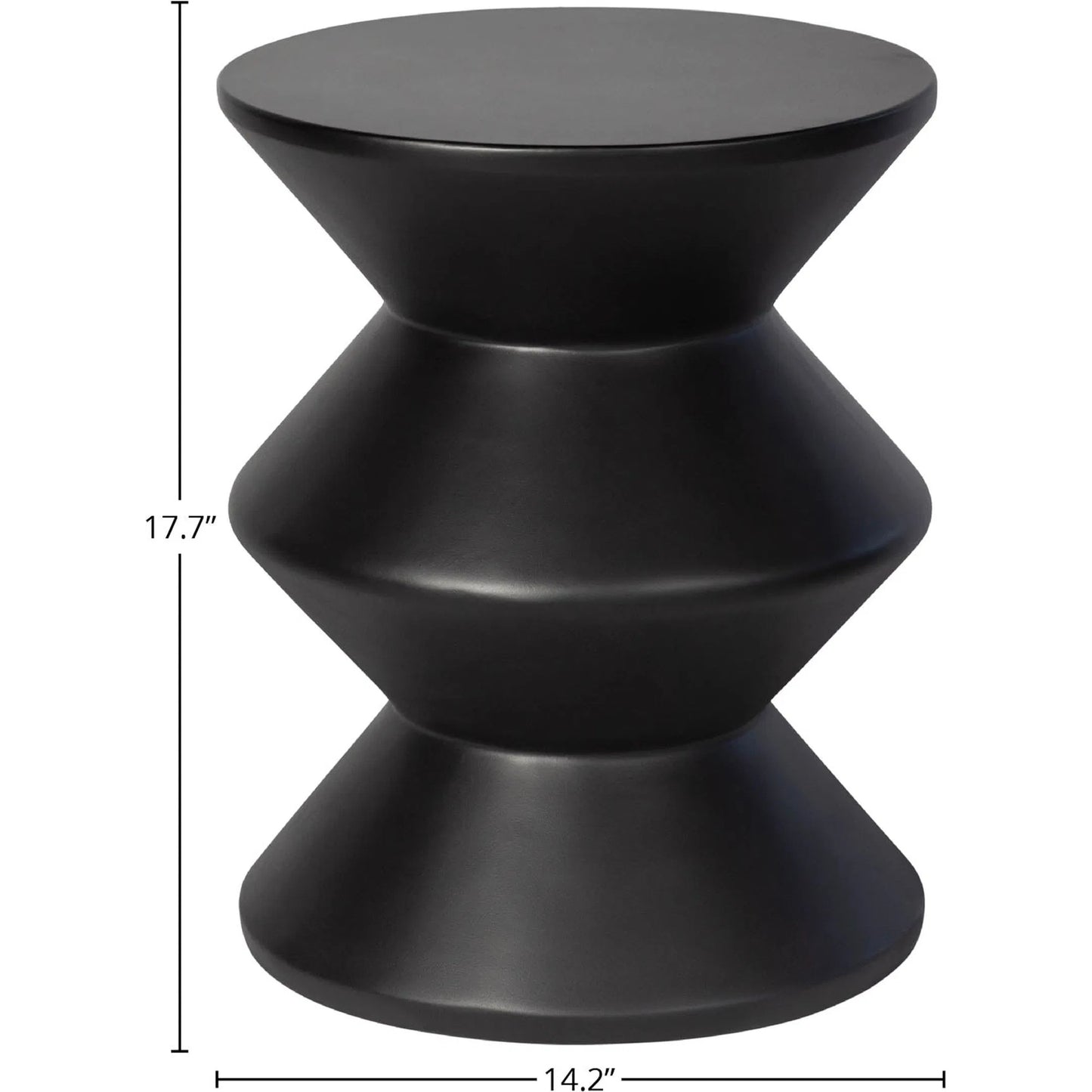 004 SI-2325330 | Unknown | Concrete Inverted Side Table by LH Imports. Made from concrete in a unique style.