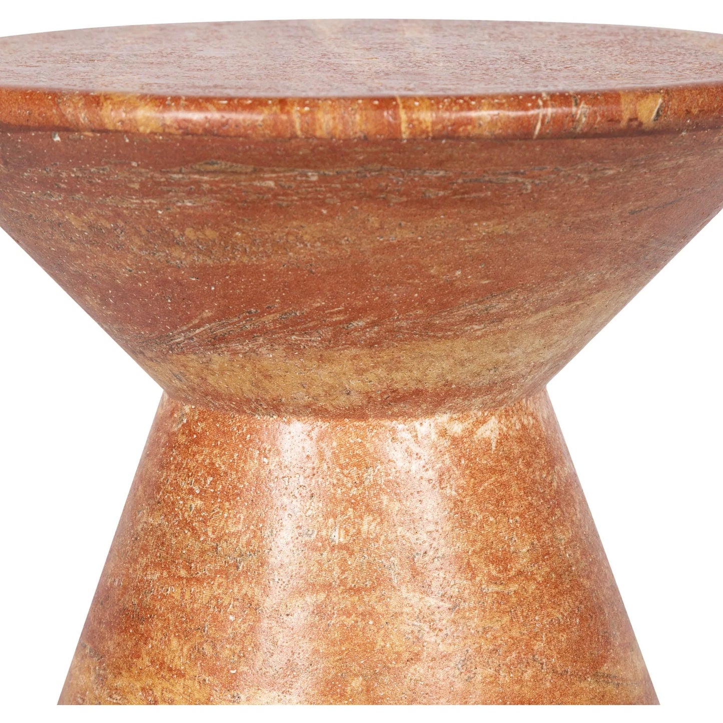 008 SI-2325339 | Closeup | Rumi Side Table by LH Imports in terracotta and terracota. Made from concrete in a unique style.