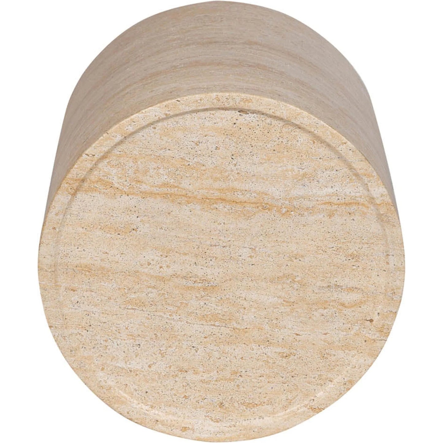 006 SI-2325340 | Unknown | Zac Side Table by LH Imports in travertine and light travertine. Made from concrete in a unique style.