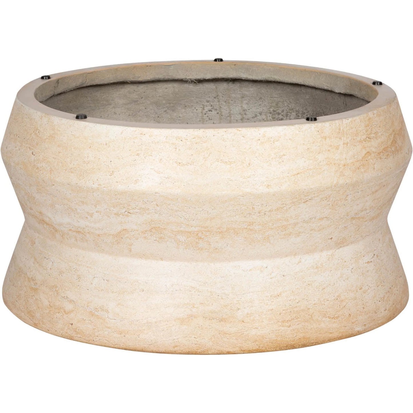 005 SI-2325341 | Unknown | Zac Coffee Table by LH Imports in travertine and light travertine. Made from concrete in a unique style.