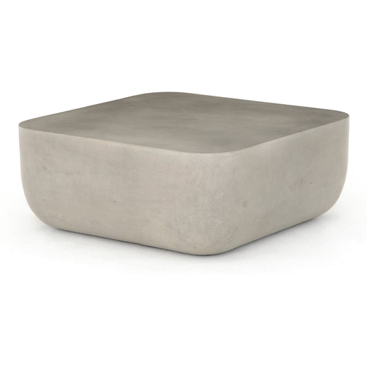 000 SI-1715689 | Primary Silo | Ivan Coffee Table by Four Hands in grey concrete and gray concrete. Made from concrete in a modern style.