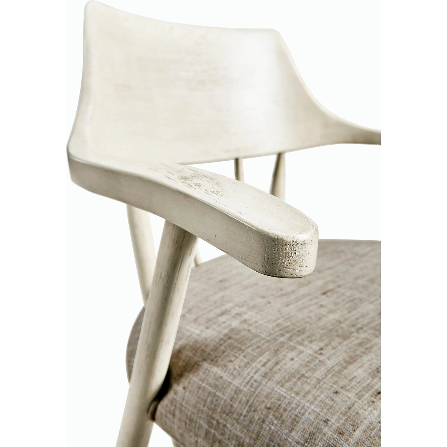 002 SI-2186364 | Closeup | Reimagined Transient Captains Chair by Jonathan Charles in country white oak. Made from oak in a modern style.
