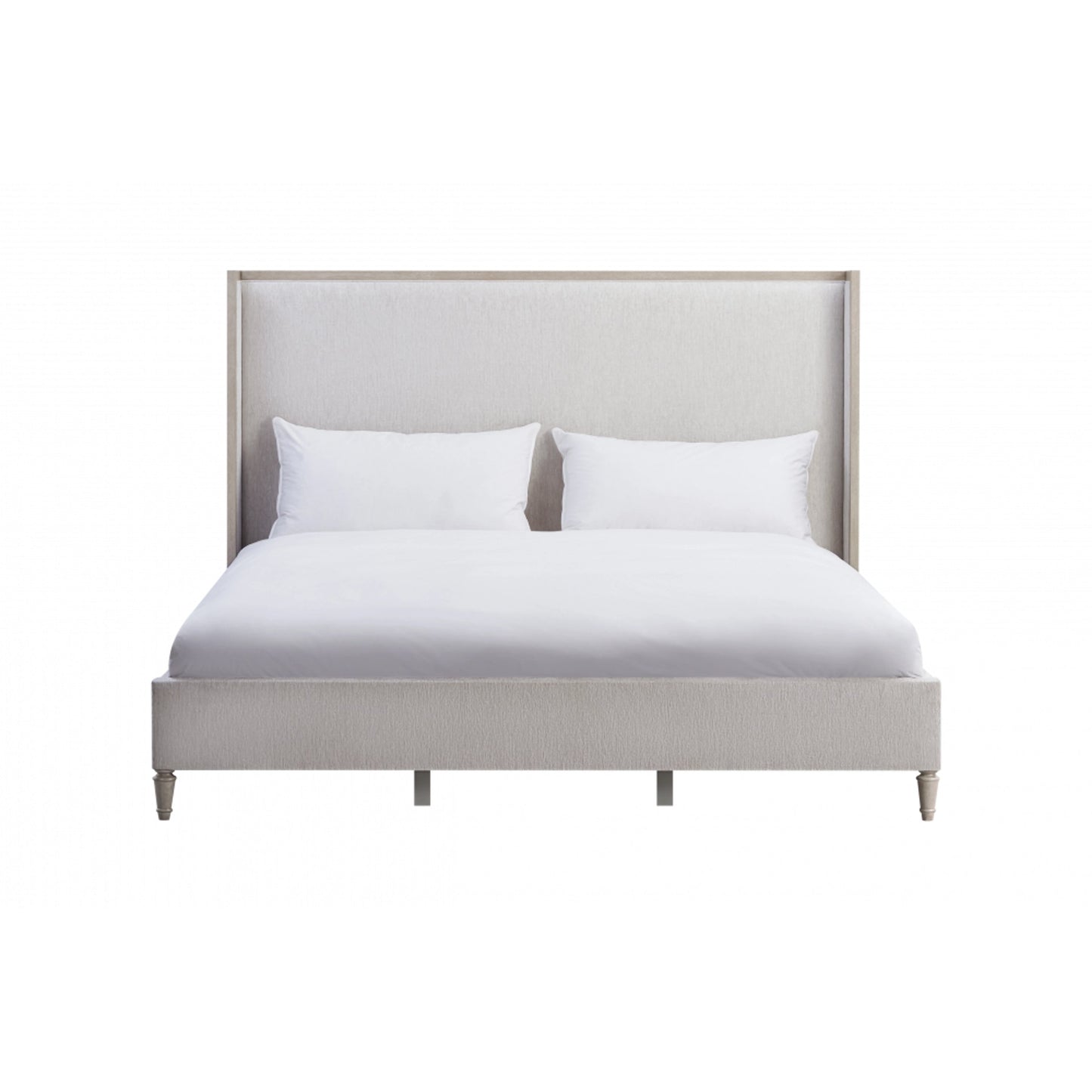 001 SI-2130651,SI-2130652 | Primary Silo | Zest Wing Back Bed by Zest in cream. Made from rubberwood, fabric in a modern style.