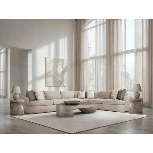Moda Side Table by Bernhardt in brown. Made from wood in a unique style.