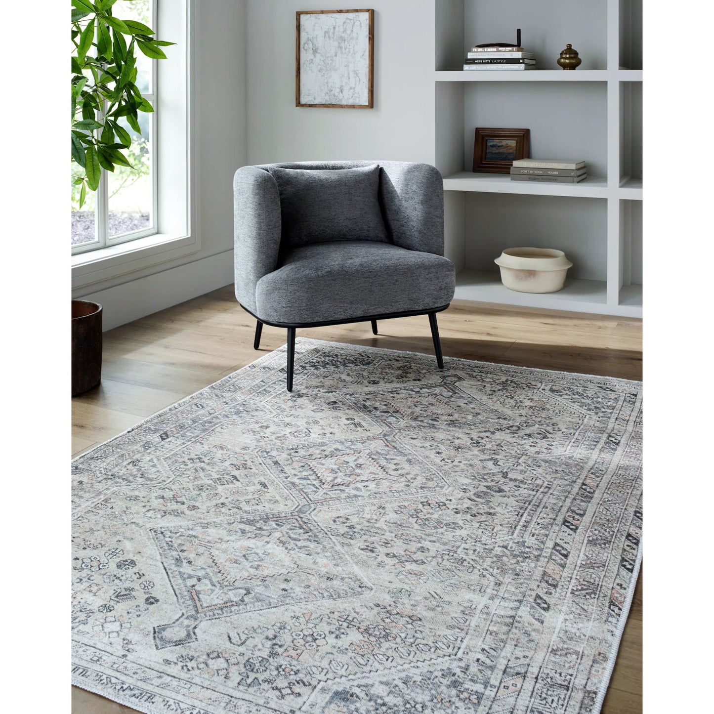 008 SI-2169317,SI-2169319,SI-2169320,SI-2169321,SI-2169322,SI-2169323 | Lifestyle | Eleni Rug - 541459 by Vivir x Livabliss in metallic - silver, sterling grey, silver, sage, light silver. Made from polyester in a unique style.