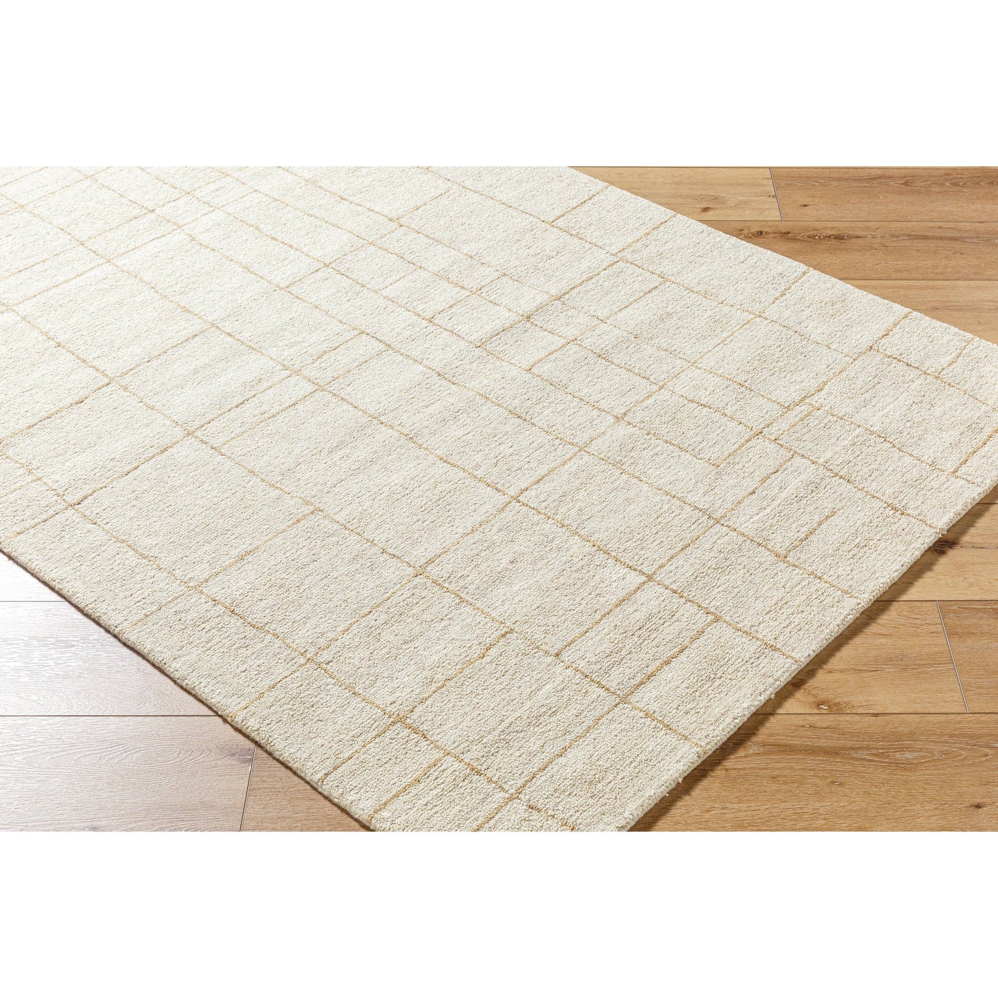 002 SI-2245849,SI-2245850,SI-2245851 | Closeup | Ira 541254 Rug by Vivir x Livabliss in ivory, sandstone, taupe. Made from wool in a unique style.