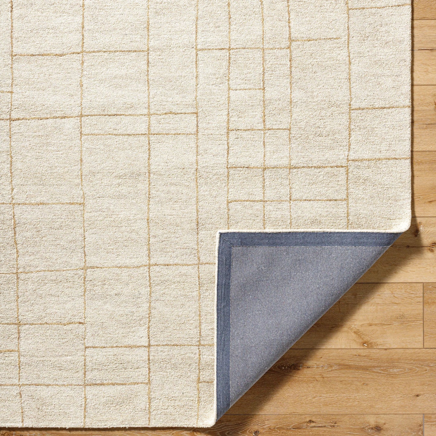 004 SI-2245849,SI-2245850,SI-2245851 | Closeup | Ira 541254 Rug by Vivir x Livabliss in ivory, sandstone, taupe. Made from wool in a unique style.
