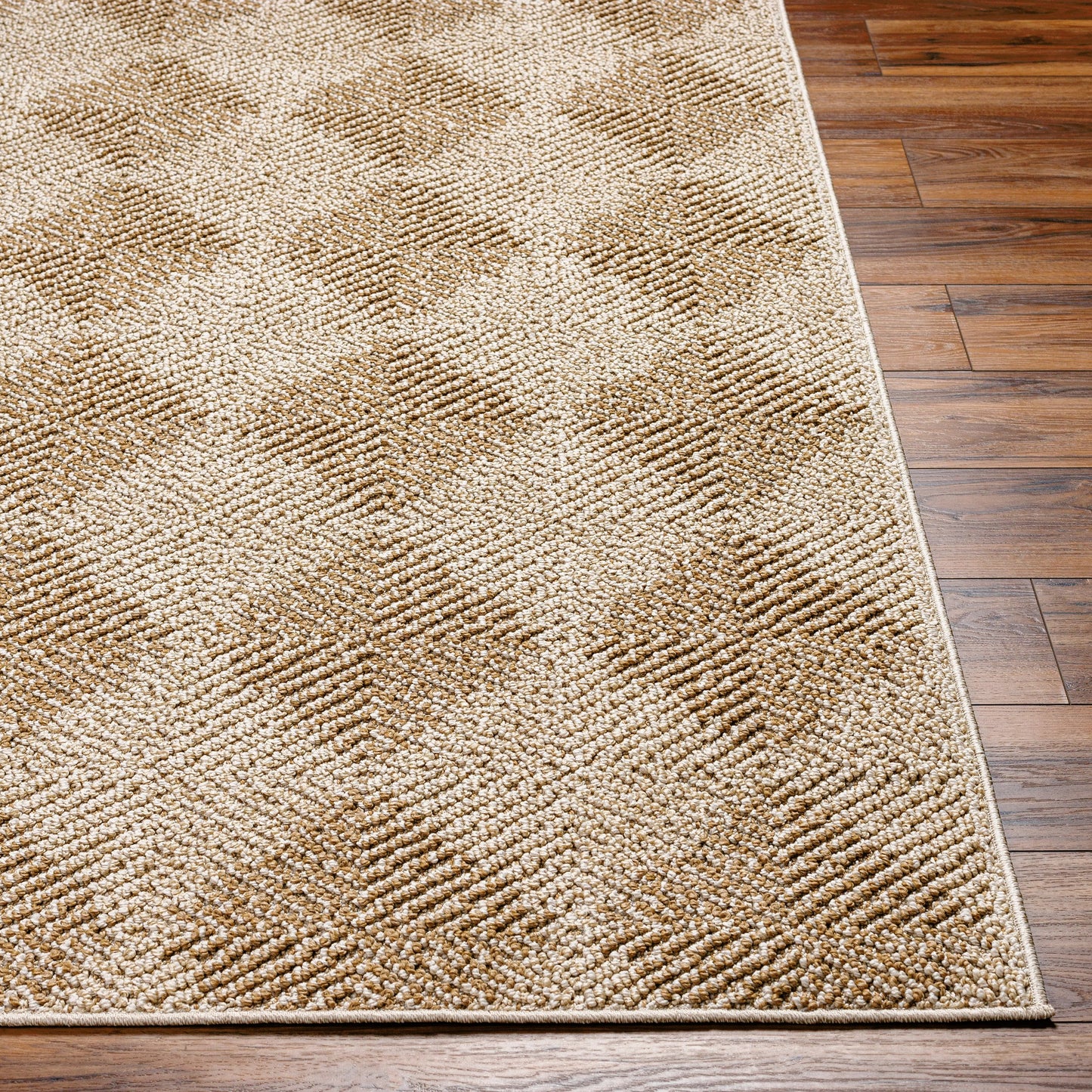 003 SI-2169324,SI-2169325,SI-2169326,SI-2169327 | Closeup | Kaya Rug - 541532 by Vivir x Livabliss in ash, khaki, prairie dust, desert sand, pearl, walnut. Made from polypropylene in a unique style.