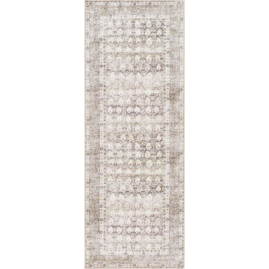 Lorelai 541386 Rug by Vivir x Livabliss in dark brown, cream, beige, light brown, mustard, rust. Made from polyester in a unique style.
