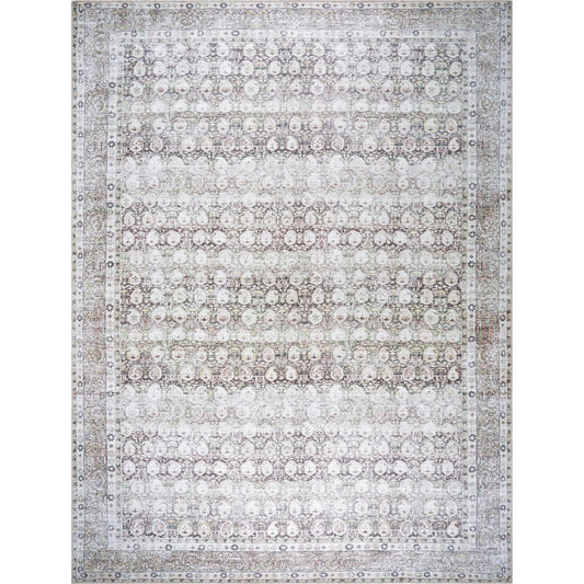 Lorelai 541386 Rug by Vivir x Livabliss in dark brown, cream, beige, light brown, mustard, rust. Made from polyester in a unique style.