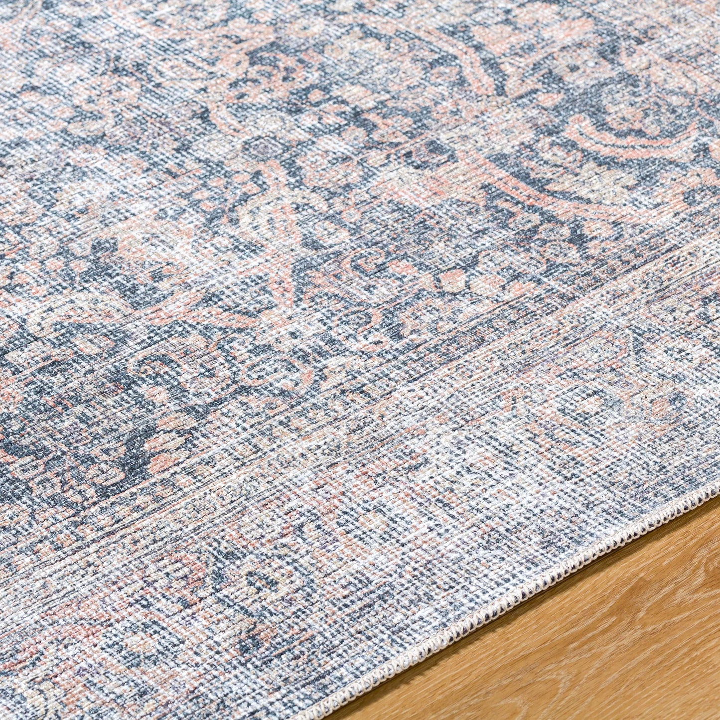 006 SI-2245924,SI-2245925,SI-2245926,SI-2245927,SI-2245928,SI-2245929 | Closeup | Lorelai 541403 Rug by Vivir x Livabliss in black, amber, mustard, beige, white, rust. Made from polyester in a unique style.