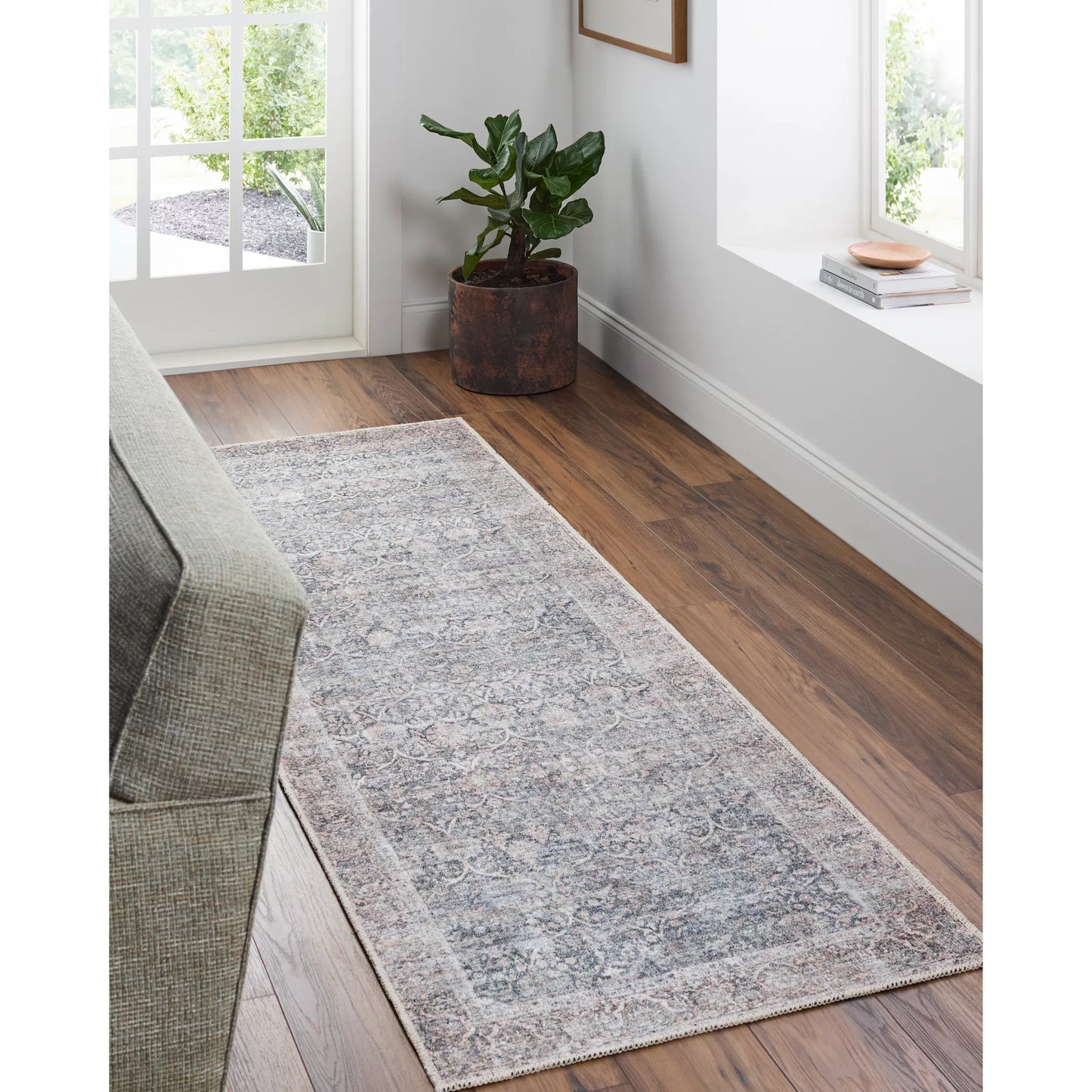 010 SI-2245930,SI-2245931,SI-2245932,SI-2245933,SI-2245934,SI-2245935 | Lifestyle | Lorelai 541412 Rug by Vivir x Livabliss in black, dark brown, light beige, white, orange. Made from polyester in a unique style.