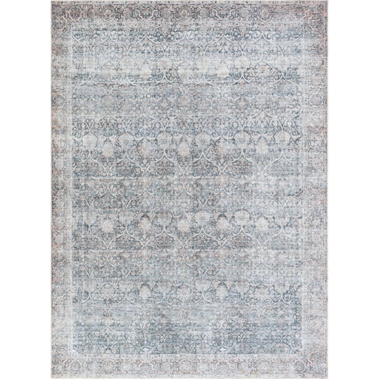 Lorelai 541412 Rug by Vivir x Livabliss in black, dark brown, light beige, white, orange. Made from polyester in a unique style.