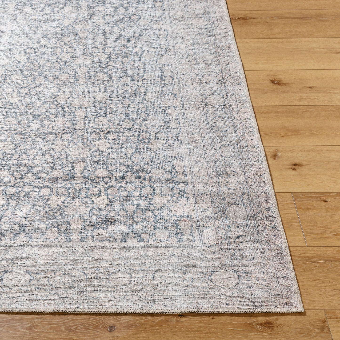 003 SI-2169293,SI-2169294,SI-2169295,SI-2169296,SI-2169297,SI-2169298 | Closeup | Lorelai Rug - 541421 by Vivir x Livabliss in light beige, peach, black, amber, white, rust. Made from polyester in a unique style.