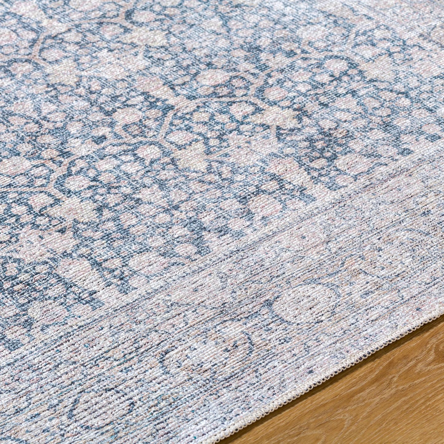 005 SI-2169293,SI-2169294,SI-2169295,SI-2169296,SI-2169297,SI-2169298 | Closeup | Lorelai Rug - 541421 by Vivir x Livabliss in light beige, peach, black, amber, white, rust. Made from polyester in a unique style.